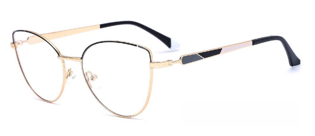 Black gold metal optical frames