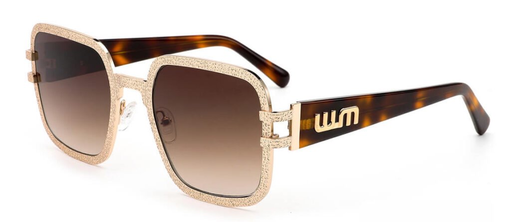 gold metal sunglasses