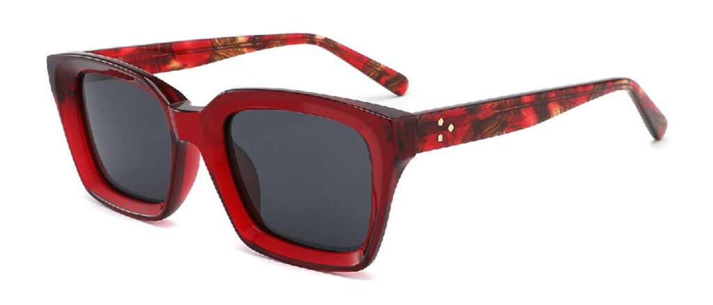 Red color injection sunglasses