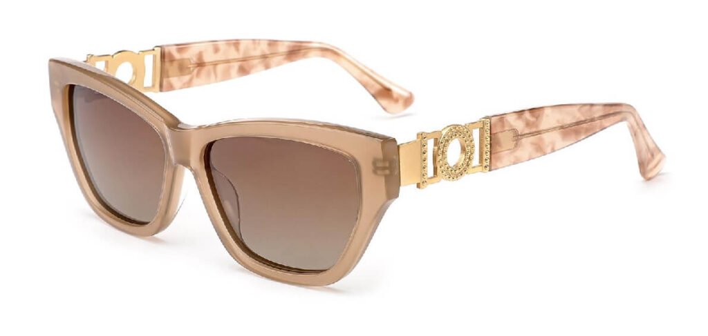 Brown women acetate sunglasses